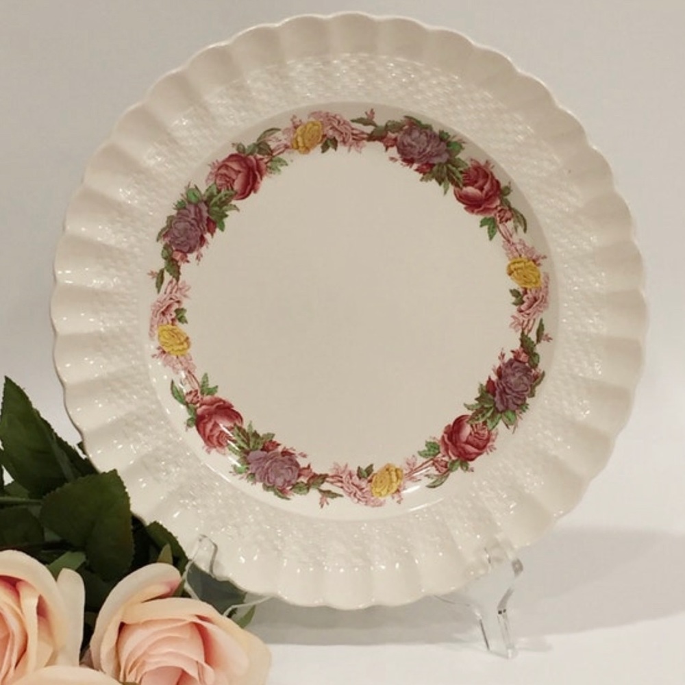 SPODE Copeland ROSE BRIAR Pattern China Dinner Plate England 1950 Discon…